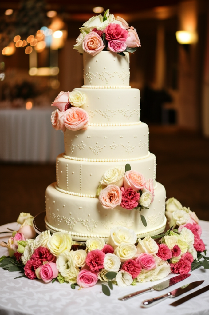 Bolo de casamento tradicional